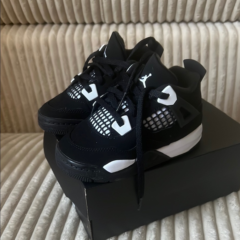 Kids Black and White Sneakers